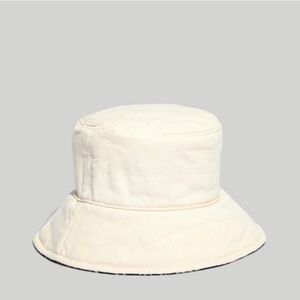 Madewell Cream Bucket Hat reversible size S/M